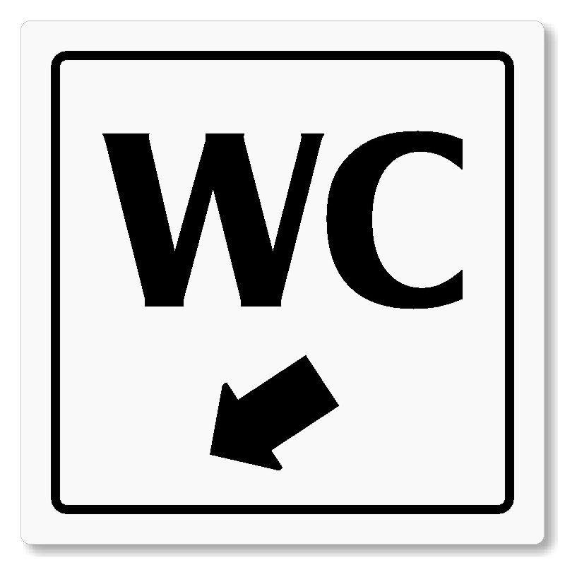 WC vlevo dolů, 118x118mm, bílá, Arizona